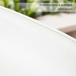 2X Wooden Bar Stool Dining Chair Leather SOPHIA 74cm WHITE - Furniture > Bar Stools & Chairs > Table & Bar Stools