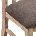 2x Wooden Frame Leatherette in Solid Acacia Wood & Veneer Dining Chairs in Oak Colour - Furniture > Dining