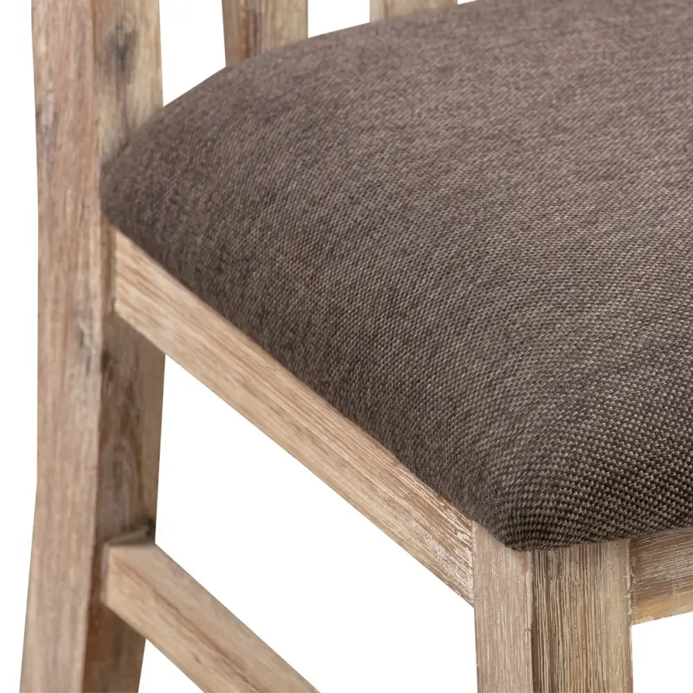 2x Wooden Frame Leatherette in Solid Acacia Wood & Veneer Dining Chairs in Oak Colour - Furniture > Dining