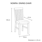 2x Wooden Frame Leatherette in Solid Wood Acacia & Veneer Dining Chairs in Oak Colour - Furniture > Dining