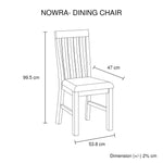 2x Wooden Frame Leatherette in Solid Wood Acacia & Veneer Dining Chairs in Chocolate Colour - Furniture > Dining
