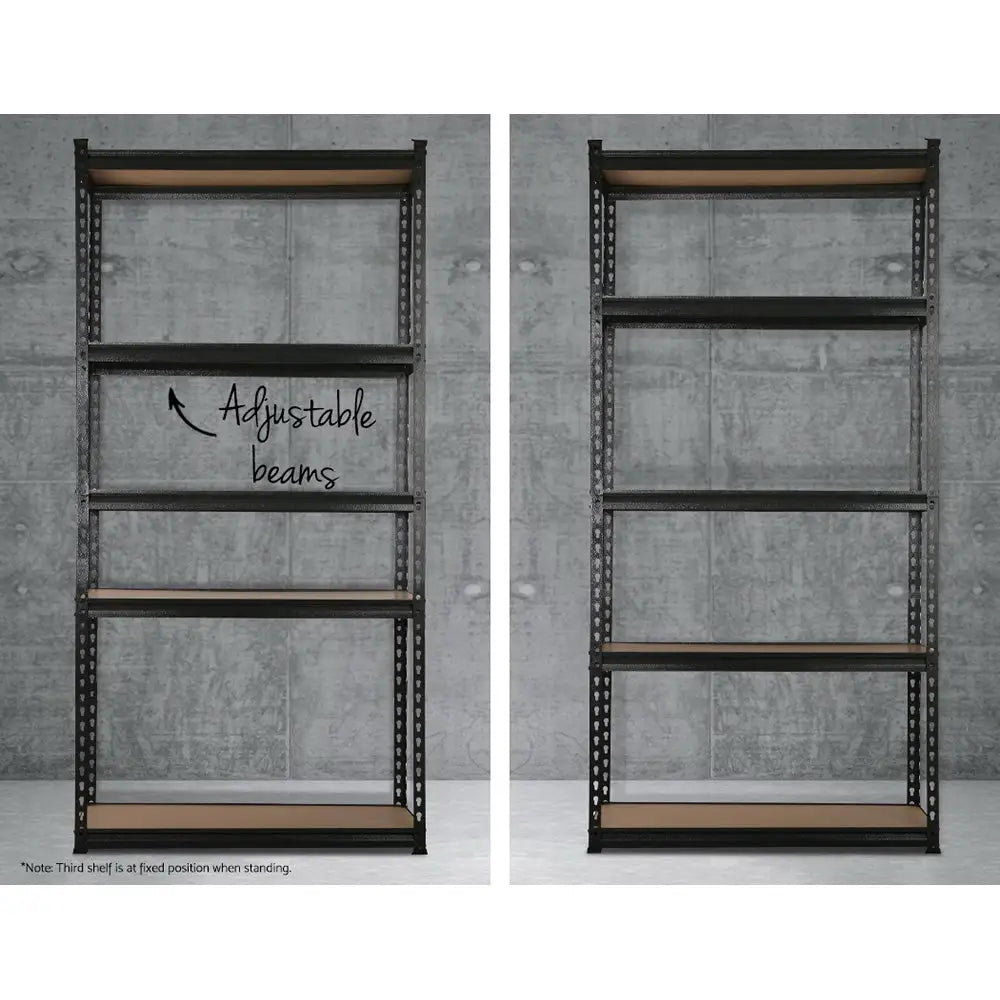 2x1.5M Warehouse Shelving Racking Storage Garage Steel Metal Shelves Rack - Home & Garden > Storage