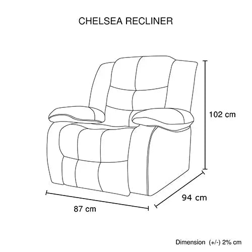 3-2-1 Seater Seater Finest Black Leatherette Recliner Feature Console LED Light Ultra Cushioned - Furniture > Sofas