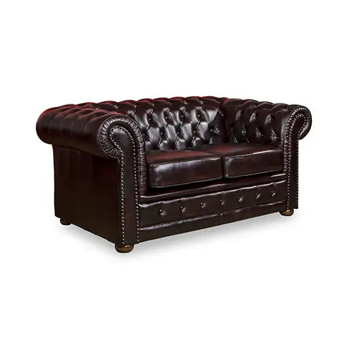3 + 2 + 1 Seater Genuine Leather Upholstery Deep Quilting Pocket Spring Button Studding Sofa Lounge Set for Living Room