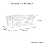 3 + 2 + 1 Seater Genuine Leather Upholstery Deep Quilting Pocket Spring Button Studding Sofa Lounge Set for Living Room