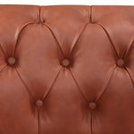 3 + 2 Seater Brown Sofa Lounge Chesterfireld Style Button Tufted in Faux Leather - Furniture > Sofas