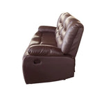 3 + 2 Seater Recliner Sofa In Faux Leather Lounge Couch in Brown - Furniture > Sofas