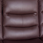 3 + 2 Seater Recliner Sofa In Faux Leather Lounge Couch in Brown - Furniture > Sofas