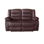 3 + 2 Seater Recliner Sofa In Faux Leather Lounge Couch in Brown - Furniture > Sofas