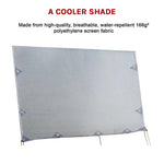 3.4m Caravan Privacy Screen Side Sunscreen Sun Shade for 12’ Roll Out Awning - Home & Garden > Shading