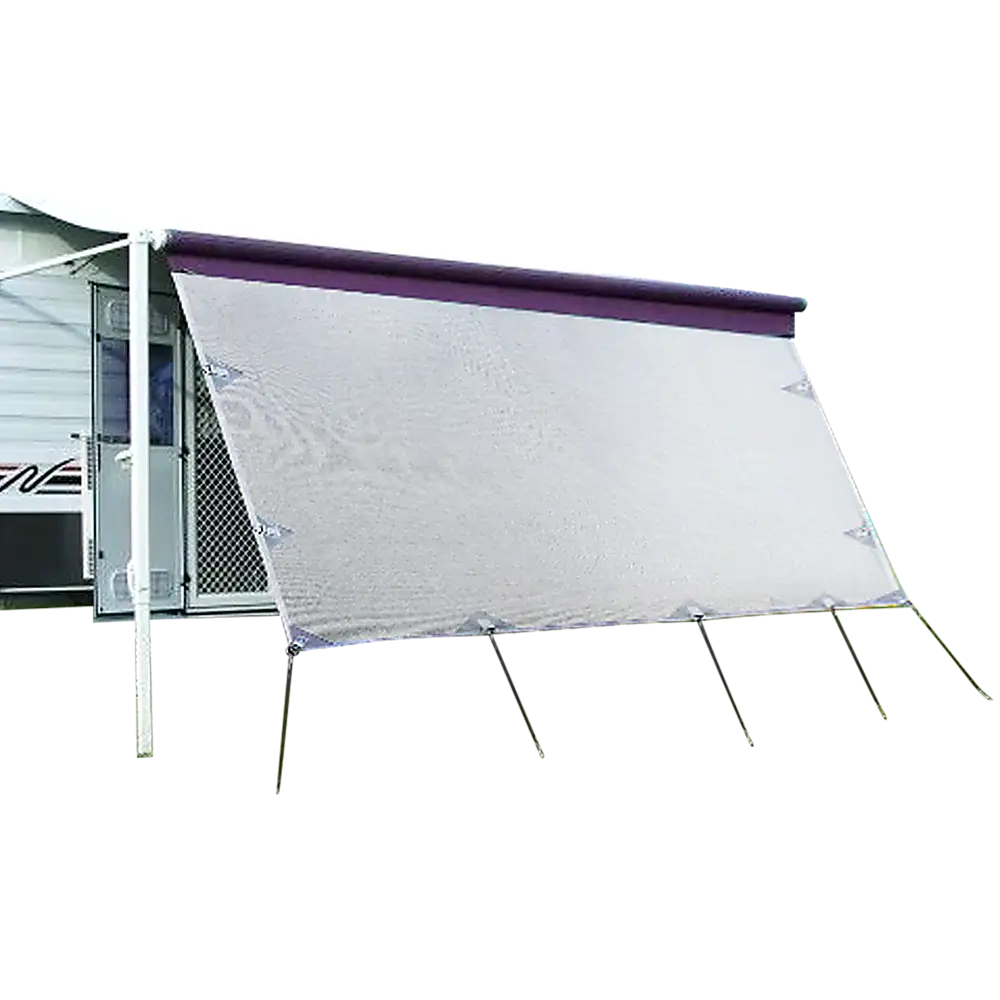 3.7m Caravan Privacy Screen Side Sunscreen Sun Shade for 13’ Roll Out Awning - Home & Garden > Shading