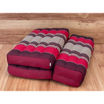 3-Fold Zafu Meditation Cushion Medium Size-RED - Furniture > Mattresses
