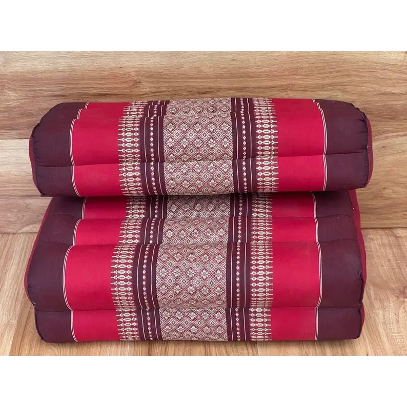 3-Fold Zafu Meditation Cushion Medium Size-RED - Furniture > Mattresses