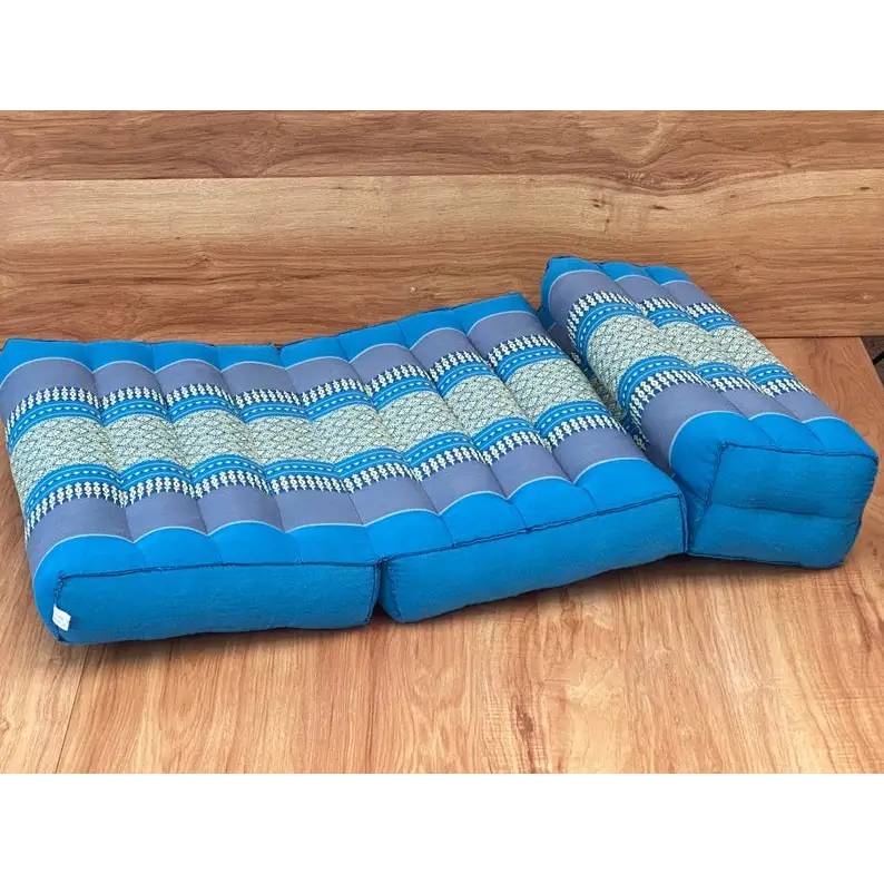 3-Fold Zafu Meditation Cushion Set Blue Medium Size - Health & Beauty > Massage & Relaxation