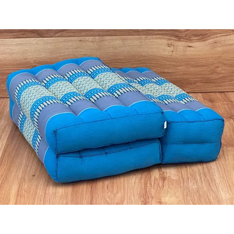 3-Fold Zafu Meditation Cushion Set Blue Medium Size - Health & Beauty > Massage & Relaxation
