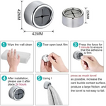 3 Pack Self Adhesive Round Towel Hooks for Kitchen and Bathroom - Home & Garden > DIY > Kitchen & Bathroom DIY