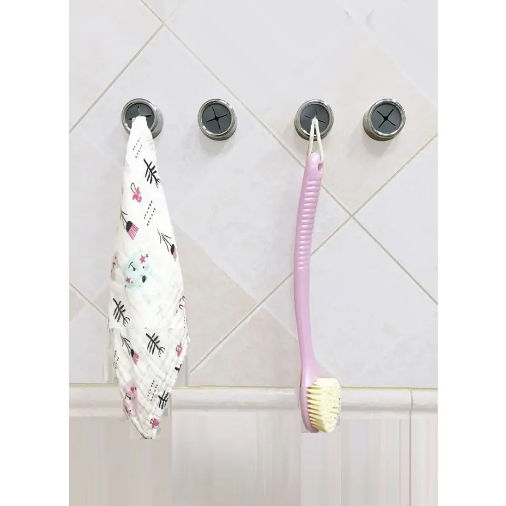 3 Pack Self Adhesive Round Towel Hooks for Kitchen and Bathroom - Home & Garden > DIY > Kitchen & Bathroom DIY