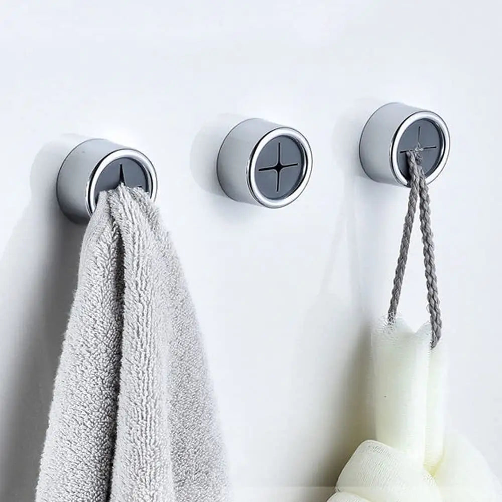 3 Pack Self Adhesive Round Towel Hooks for Kitchen and Bathroom - Home & Garden > DIY > Kitchen & Bathroom DIY