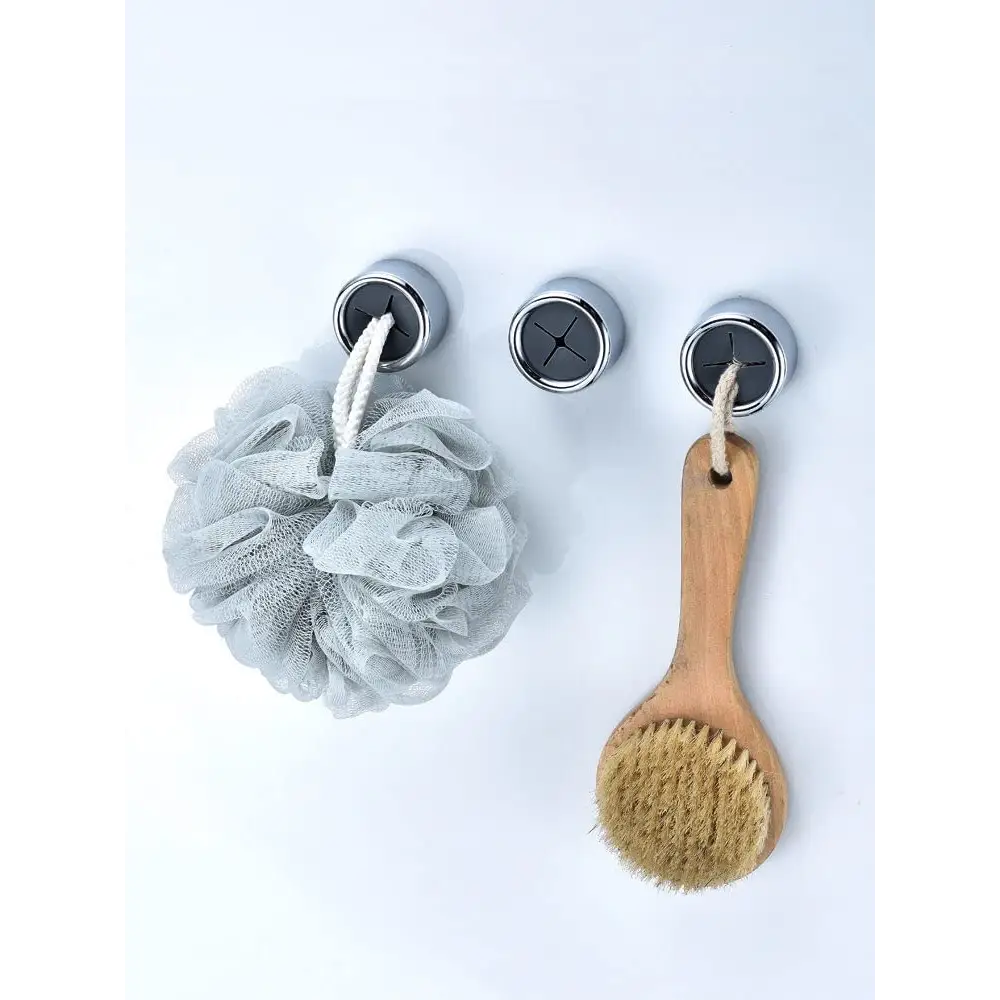 3 Pack Self Adhesive Round Towel Hooks for Kitchen and Bathroom - Home & Garden > DIY > Kitchen & Bathroom DIY