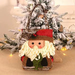 3 PCS Christmas Gift Bags - Santa Snowman and Reindeer Design for Holiday Treats and Presents - Occasions > Christmas >
