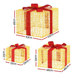 3 PCS Christmas Lights 240 LED Fairy Light Gift Box Decorations Jingle Jollys - Occasions > Christmas > Christmas