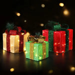 3 PCS Christmas Lights 60 LED Fairy Light Gift Box Jingle Jollys - Occasions > Christmas > Christmas Wreaths & Garlands