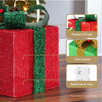 3 PCS Christmas Lights 60 LED Fairy Light Gift Box Jingle Jollys - Occasions > Christmas > Christmas Wreaths & Garlands