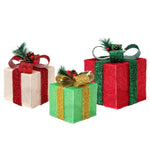 3 PCS Christmas Lights 60 LED Fairy Light Gift Box Jingle Jollys - Occasions > Christmas > Christmas Wreaths & Garlands