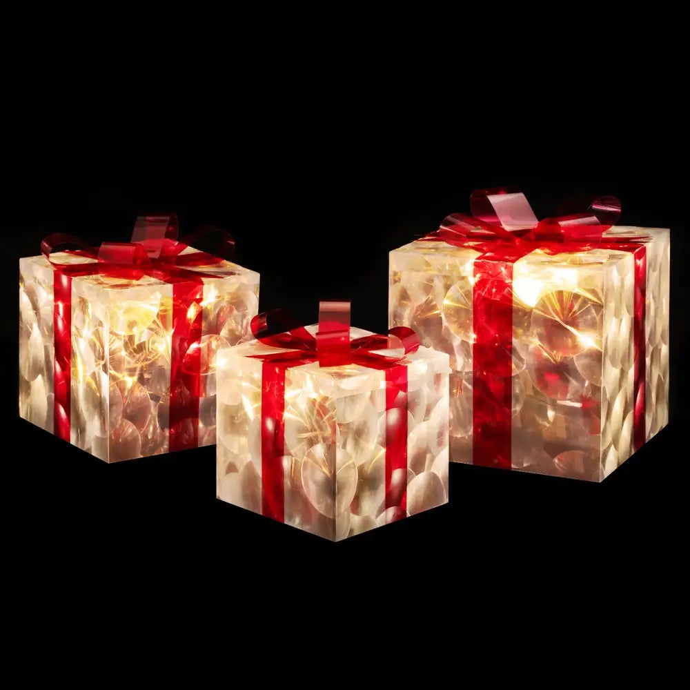 3 PCS Christmas Lights 70 LED Fairy Light Gift Box Jingle Jollys - Occasions > Christmas > Christmas Wreaths & Garlands