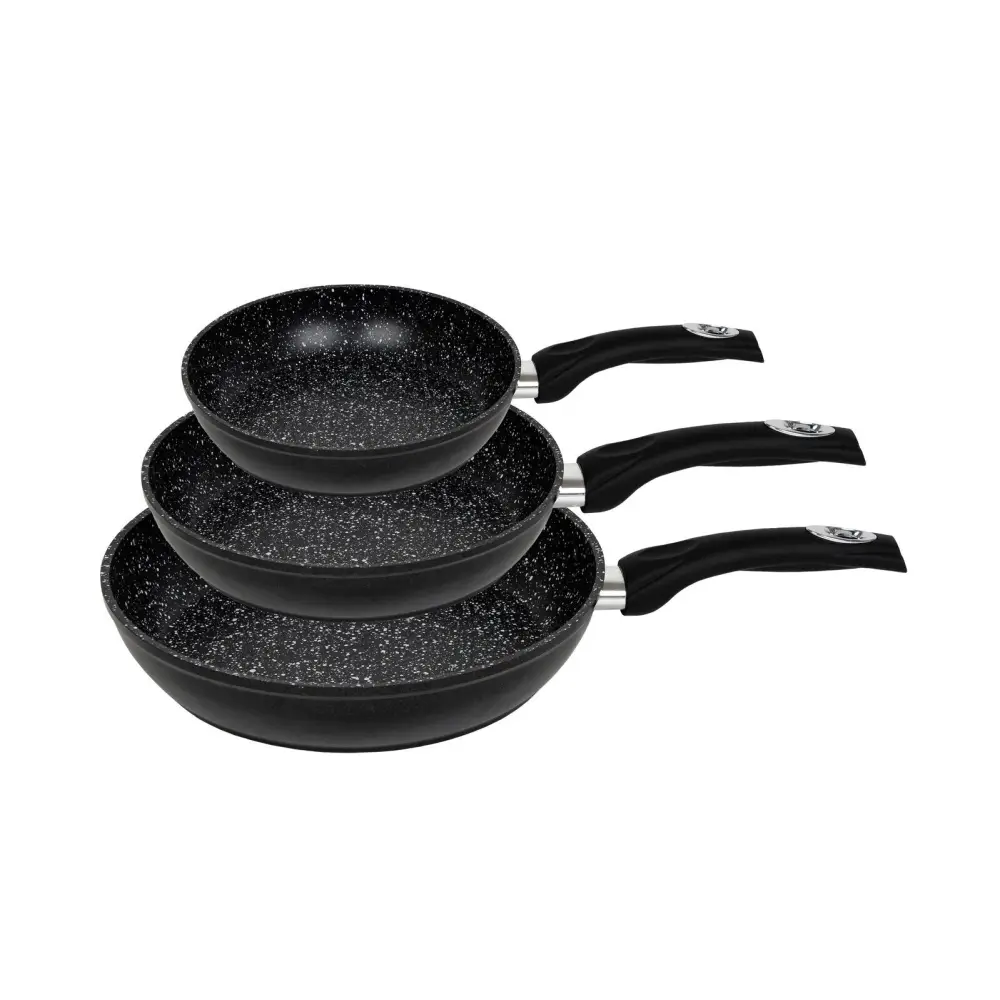 3-Piece Forged Frypan Set with Non-stick Coating - Home & Garden > Kitchenware > Skillets & Frying Pans