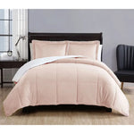 3 Piece Micro Mink Comforter Set Apricot Queen - Home & Garden > Bedding