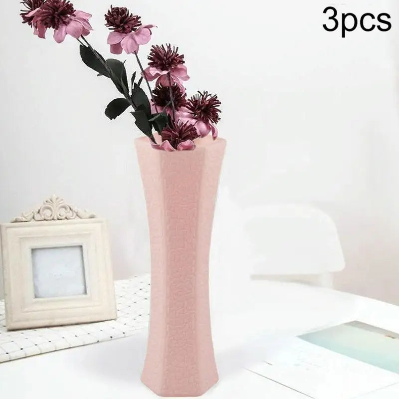 3-piece Plastic Hydroponic Vase Set for Creative Home Decor - Green - Home & Garden > Decor > Vases & Table Decor
