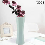 3-piece Plastic Hydroponic Vase Set for Creative Home Decor - Green - Home & Garden > Decor > Vases & Table Decor