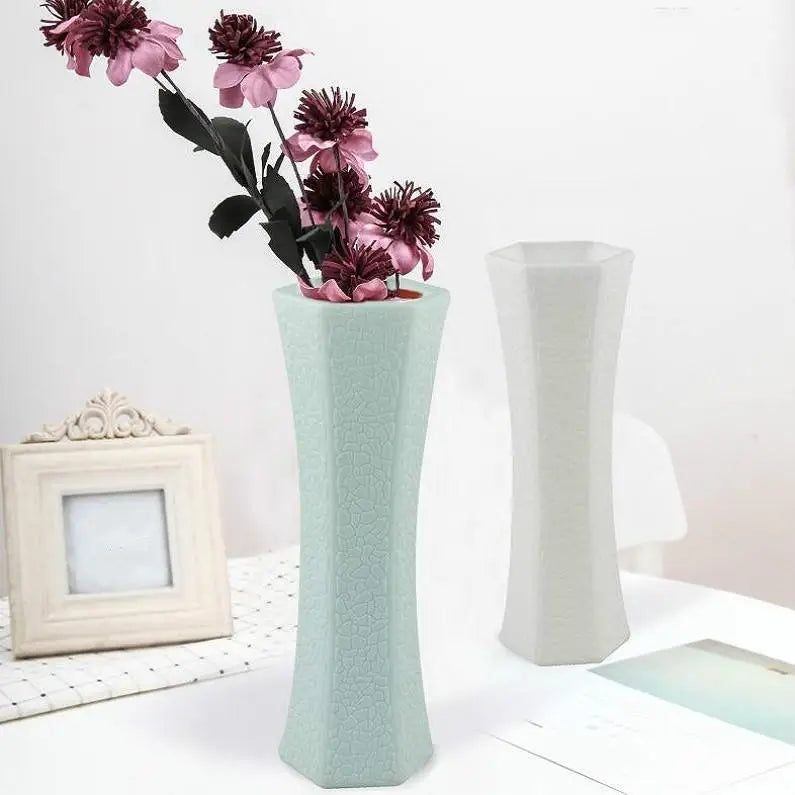 3-piece Plastic Hydroponic Vase Set for Creative Home Decor - Green - Home & Garden > Decor > Vases & Table Decor