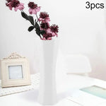 3-piece Plastic Hydroponic Vase Set for Creative Home Decor - White - Home & Garden > Decor > Vases & Table Decor