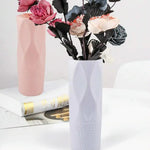 3-piece Plastic Vase Set for Dry and Wet Flower Arrangements and Floral Decor - Pink - Home & Garden > Decor > Vases &