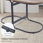 3 Piece Set Coffee Table & Ottoman Wood Side End Table Industrial - CREAM - Furniture > Bedroom