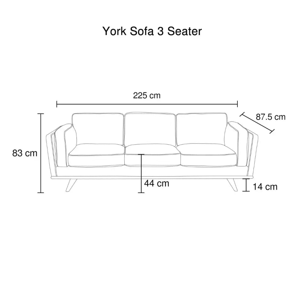 3 Seater Faux Sofa Brown Lounge Set for Living Room Couch with Wooden Frame - Furniture > Sofas