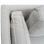 3 Seater Sofa Beige Fabric Modern Lounge Set for Living Room Couch with Wooden Frame - Furniture > Sofas