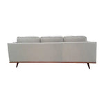 3 Seater Sofa Beige Fabric Modern Lounge Set for Living Room Couch with Wooden Frame - Furniture > Sofas