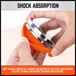 3’’ Steel Bench Block Round Jewelry Stamping Tool Mirror Polishing with 2-Punches - Home & Garden > DIY > Kitchen &