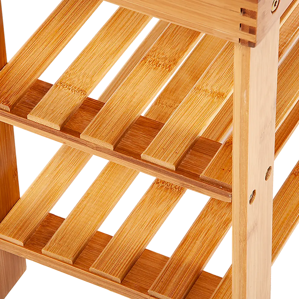3 Tier Shoe Rack Bamboo Wooden Storage Shelf Stand Bench Cabinet Organiser - Furniture > Office