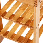 3 Tier Shoe Rack Bamboo Wooden Storage Shelf Stand Bench Cabinet Organiser - Furniture > Office