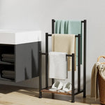 3 Tier Towel Rack Rail Freestanding Holder Bathroom Organizer Laundry Drying Bar - Home & Garden > Bathroom Accessories