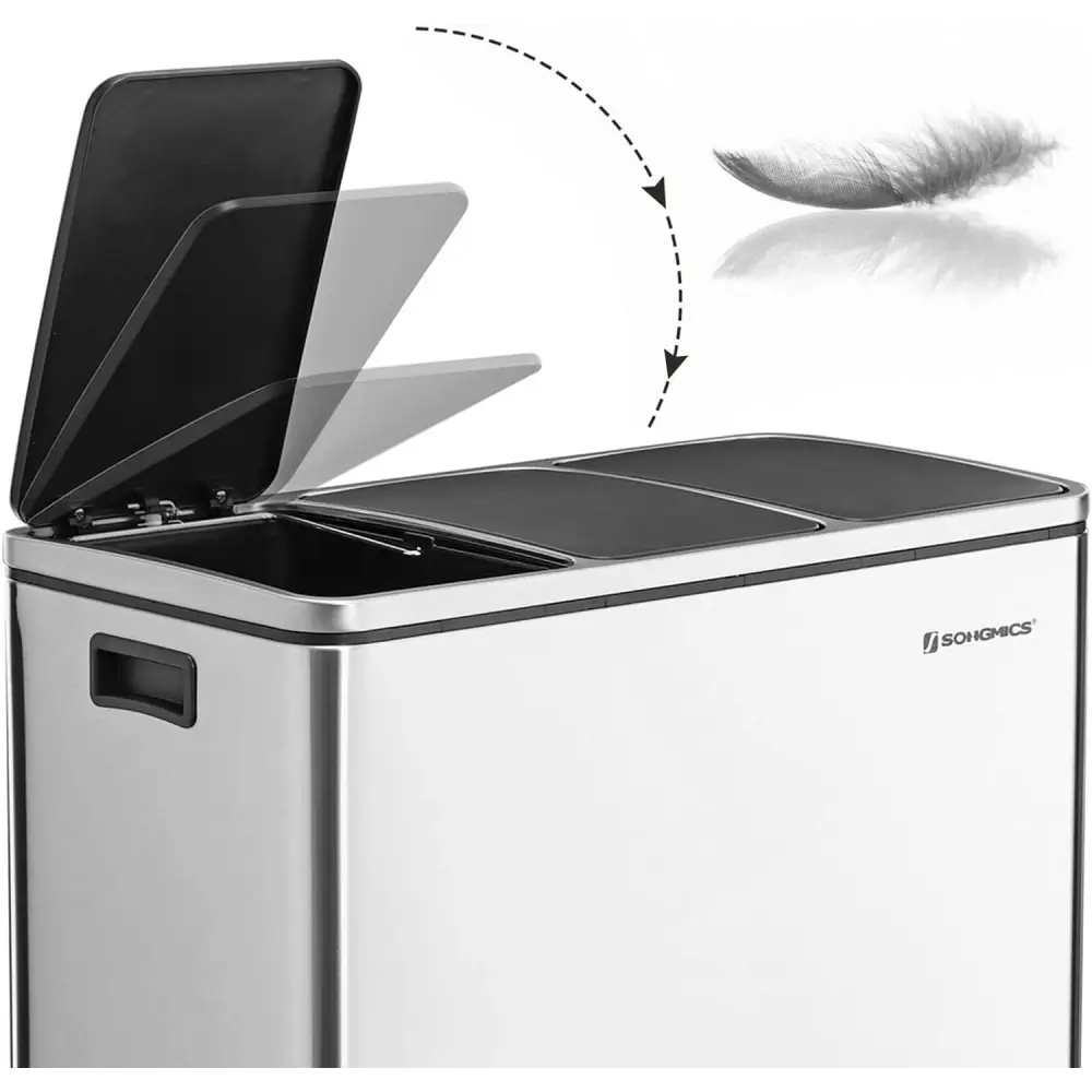 3 x 18L Kitchen Bin Waste Separation System - Home & Garden > Home & Garden Others