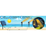 3 x LED Spotlights Powered Solar Garden Lights Outdoor Waterproof (Warm White) - Home & Garden > Garden Lights