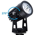 3 x LED Spotlights Powered Solar Garden Lights Outdoor Waterproof (Warm White) - Home & Garden > Garden Lights
