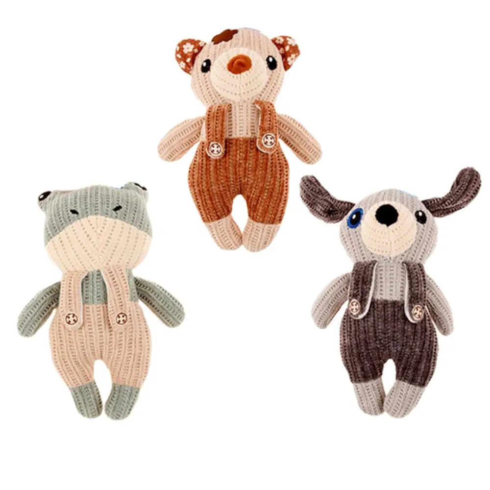 3 x Pet Puppy Dog Toy Play Animal Plush Toy Soft Squeaky 25 cm Toy - Pet Care > Toys > Dog Toys