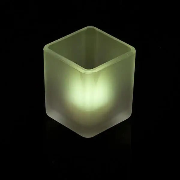 30 Bulk Pack Square Cube Frosted Glass 5cm Tealight Candle Holder Festival Decor Wedding Propose Parties Holiday