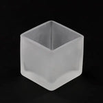 30 Bulk Pack Square Cube Frosted Glass 5cm Tealight Candle Holder Festival Decor Wedding Propose Parties Holiday